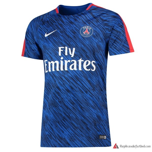 Camiseta Entrenamiento Paris Saint Germain 2017-2018 Azul Rojo